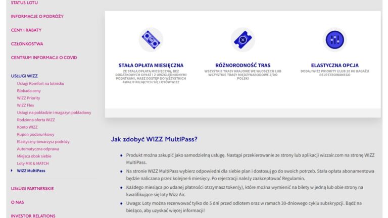 Wszystkie Ceny Ile Kosztuje Bilet Miesi Czny Wizzair Abonament Wizz