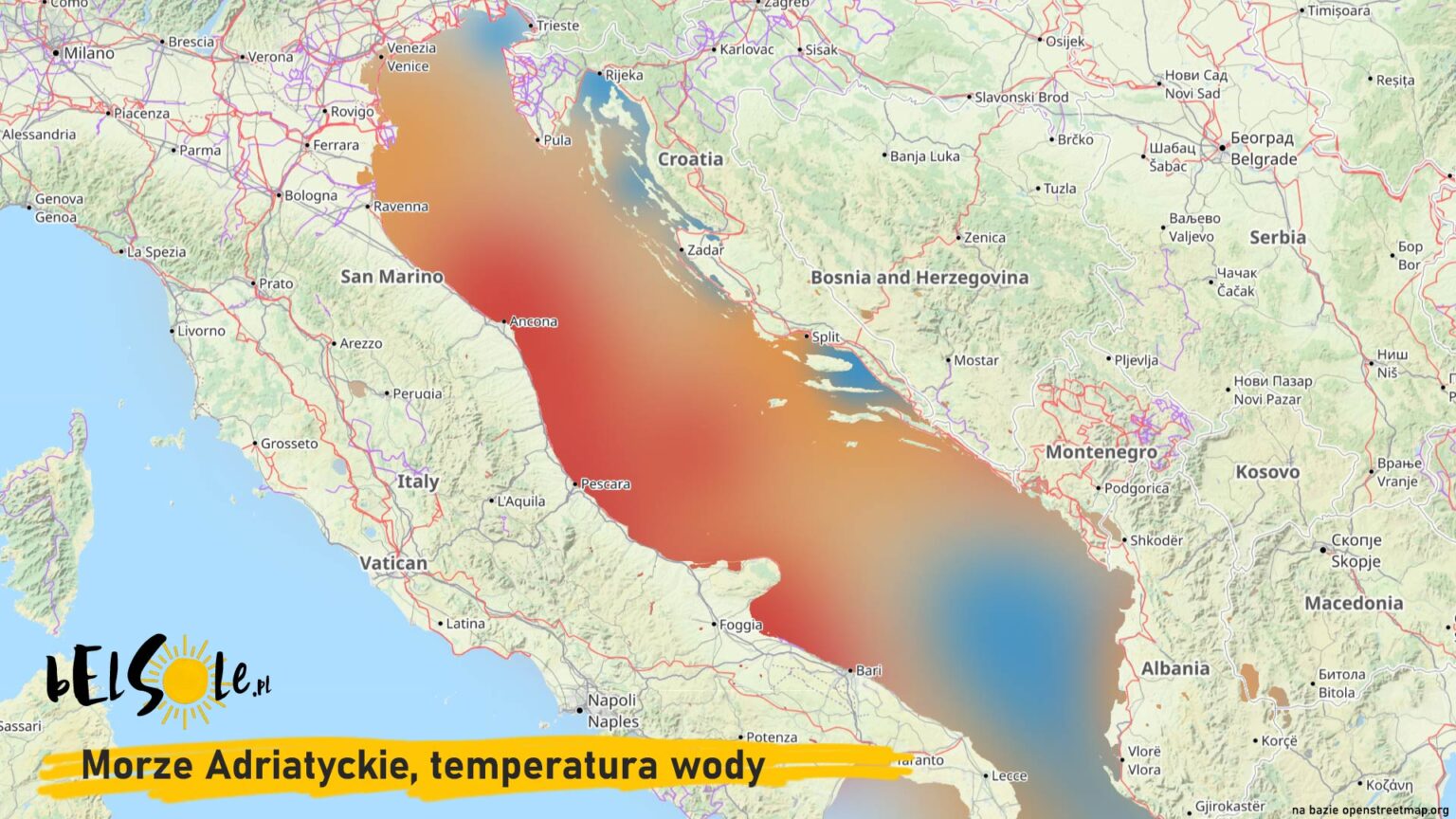 Temperatura wody w Adriatyku Czy Morze Adriatyckie jest ciepłe BelSole