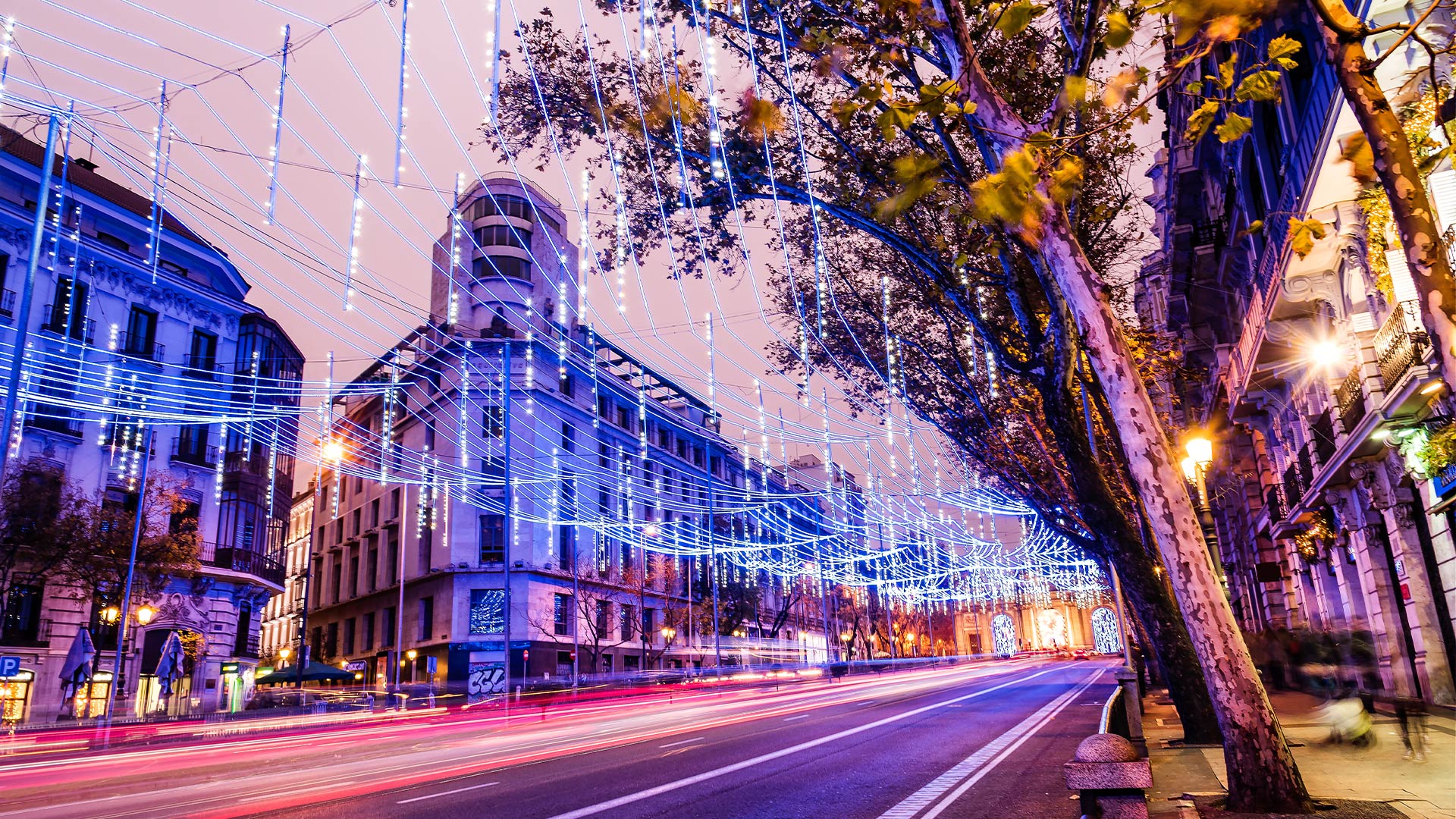 Iluminacje świąteczne w Madrycie