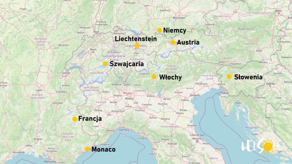 Przez jakie kraje przechodzą Alpy. Kraje alpejskie - BelSole
