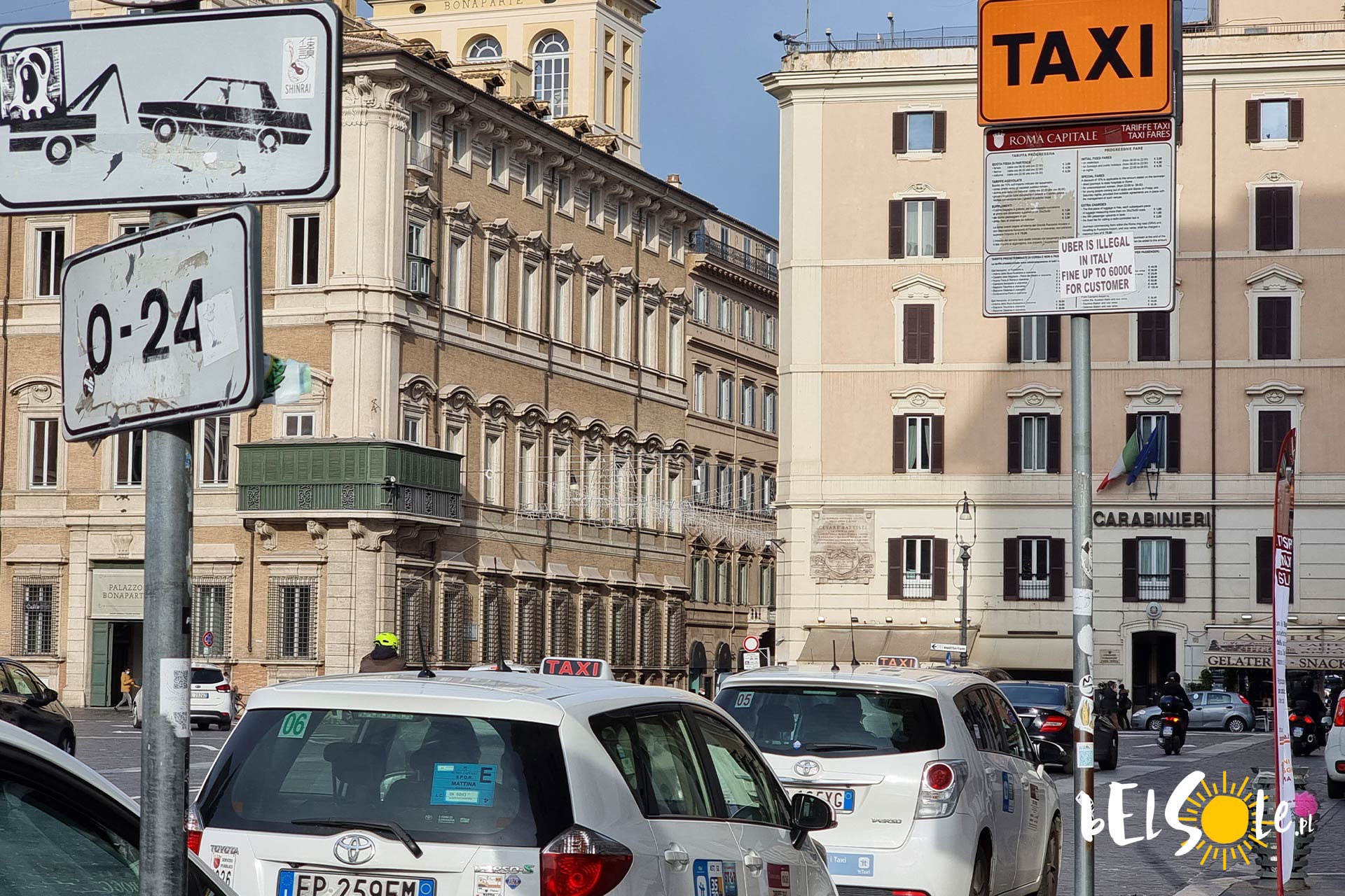 ceny taxi we Włoszech