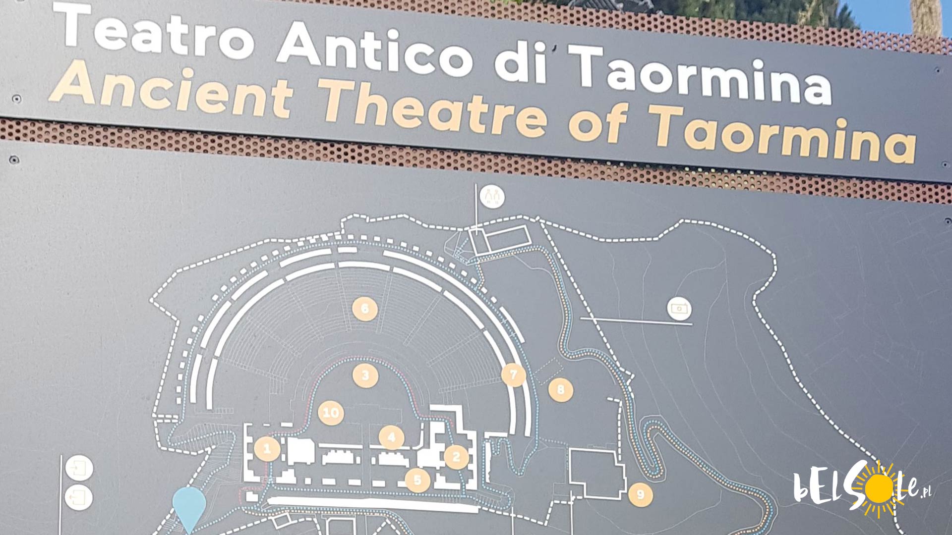 Teatr Antyczny Taormina mapa