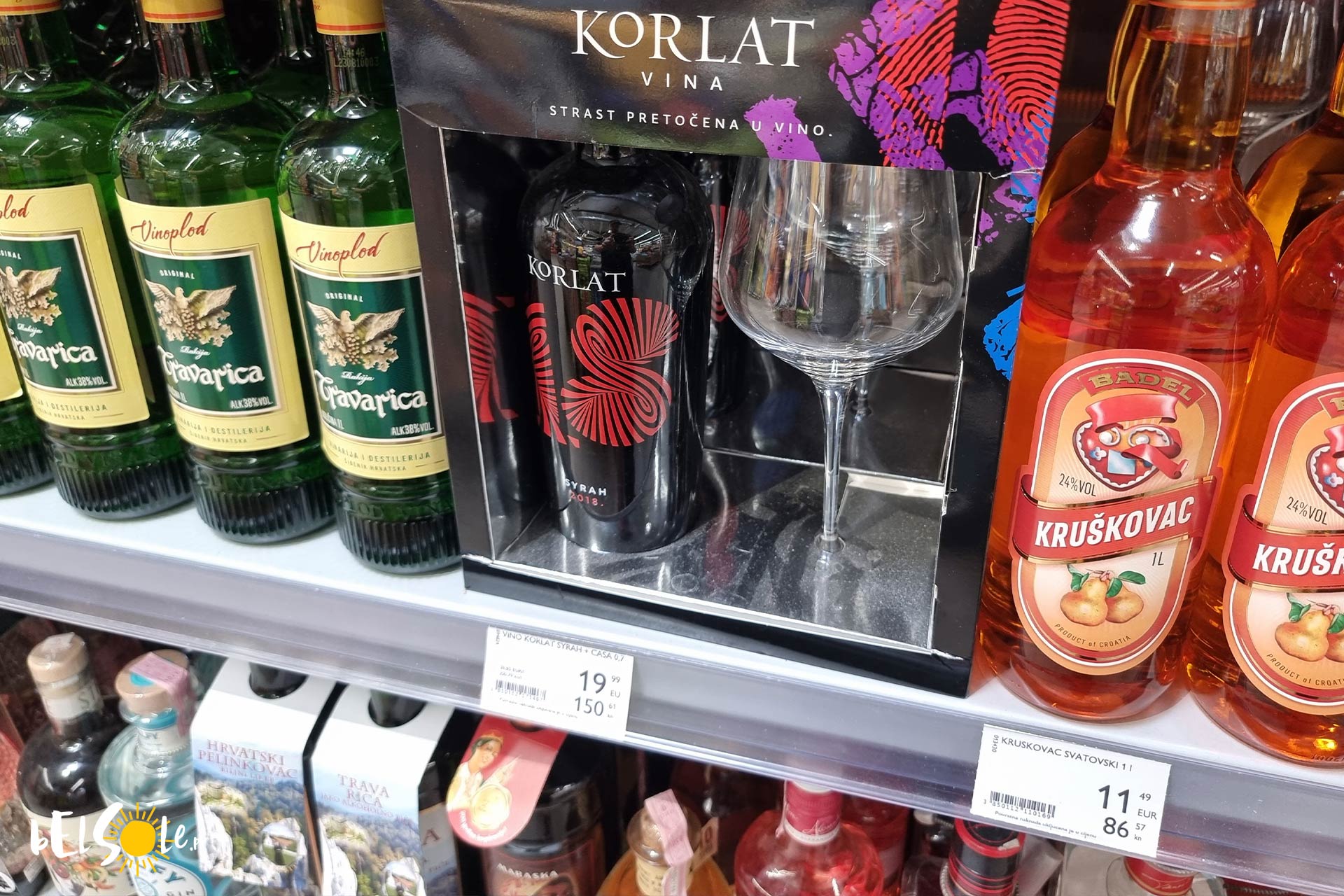 Cena alkoholu w Chorwacji