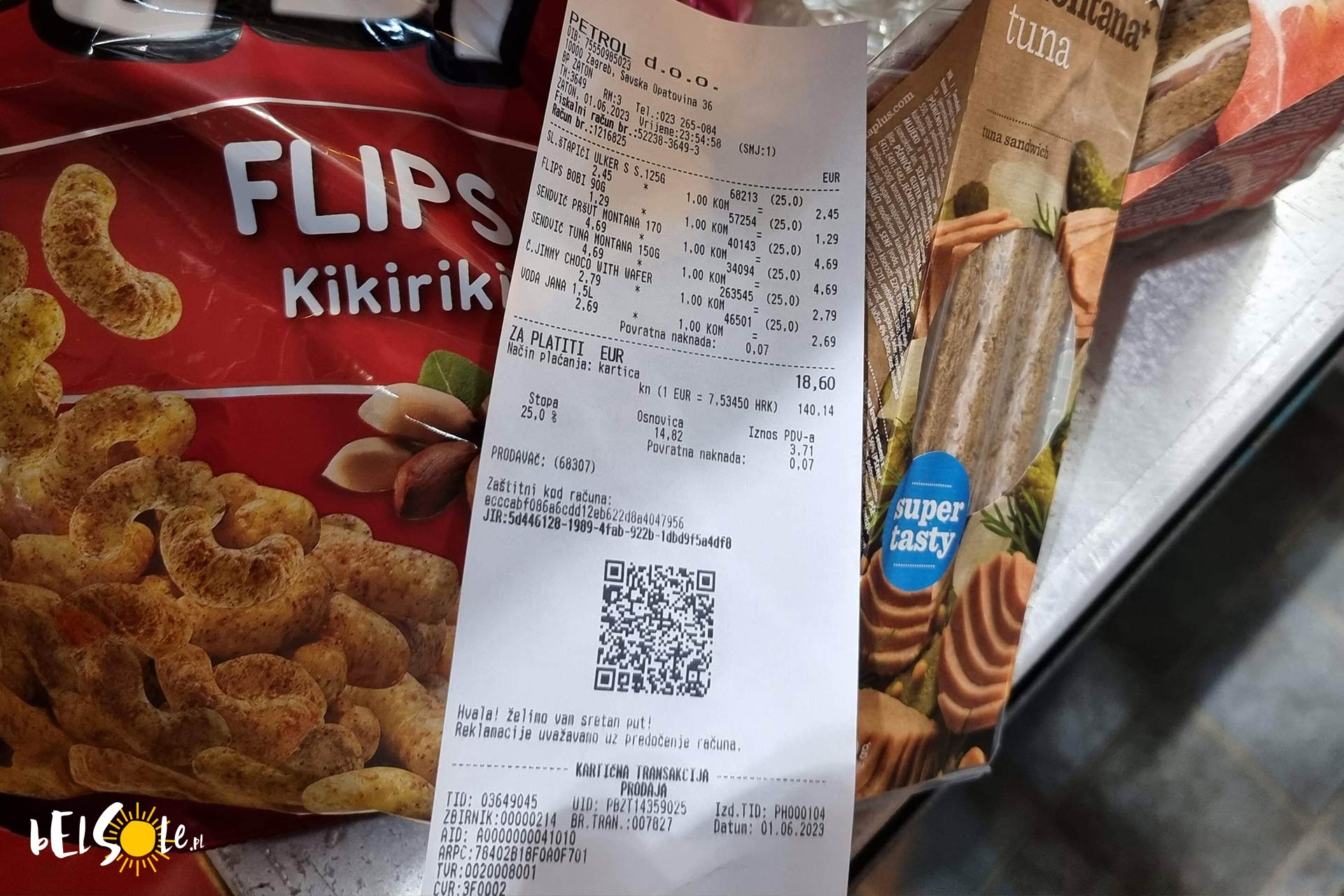  ceny w sklepach w Chorwacji