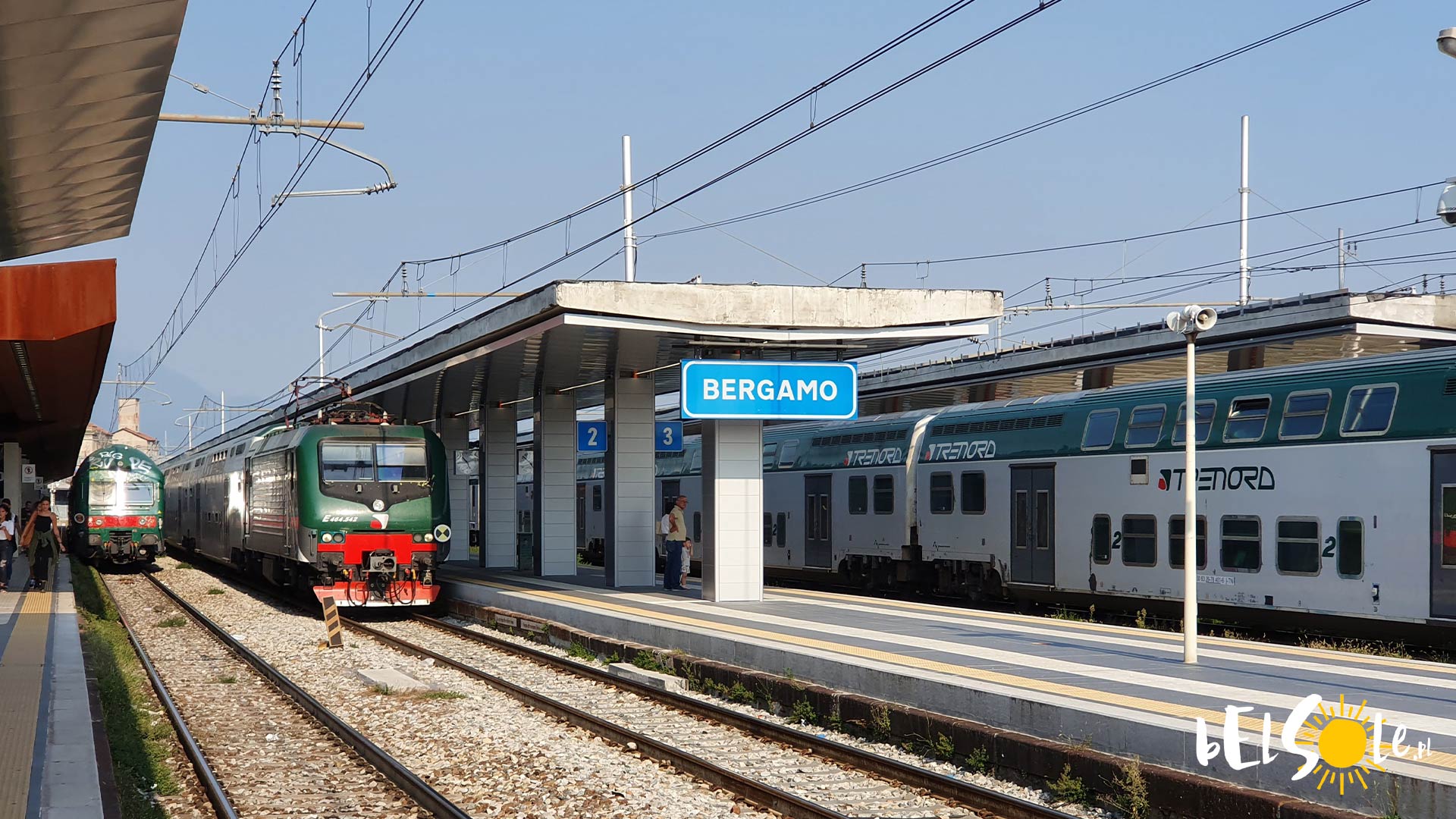 pociąg Bergamo Mediolan