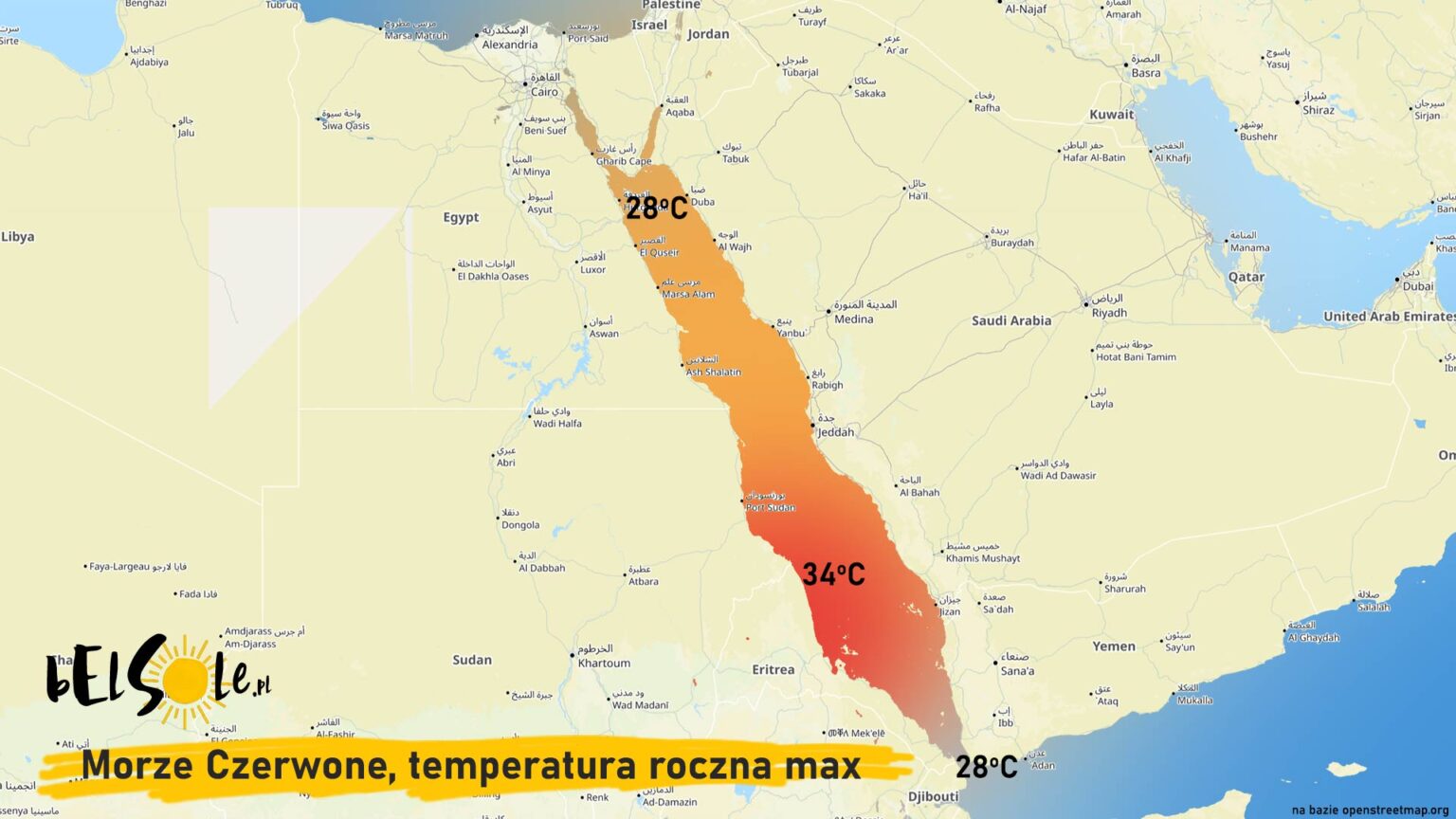 Czy Morze Czerwone jest ciepłe? Temperatura wody w Morzu Czerwonym