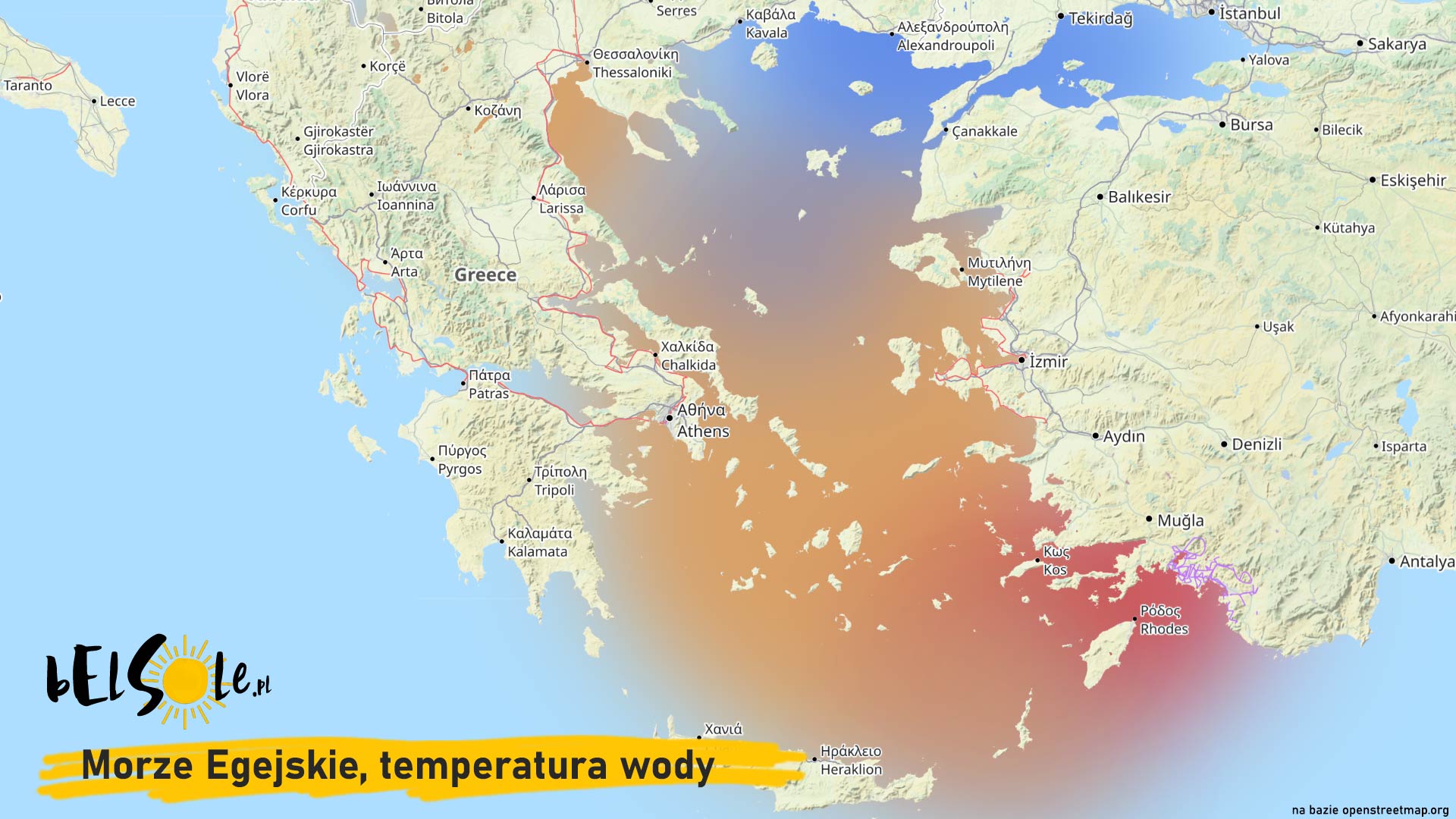 morze egejskie temperatura wody